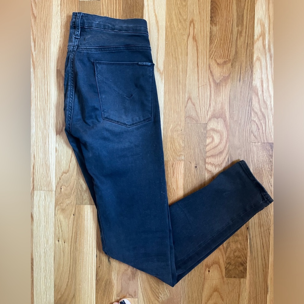Hudson, washed gray, low rise skinny jeans, size 29